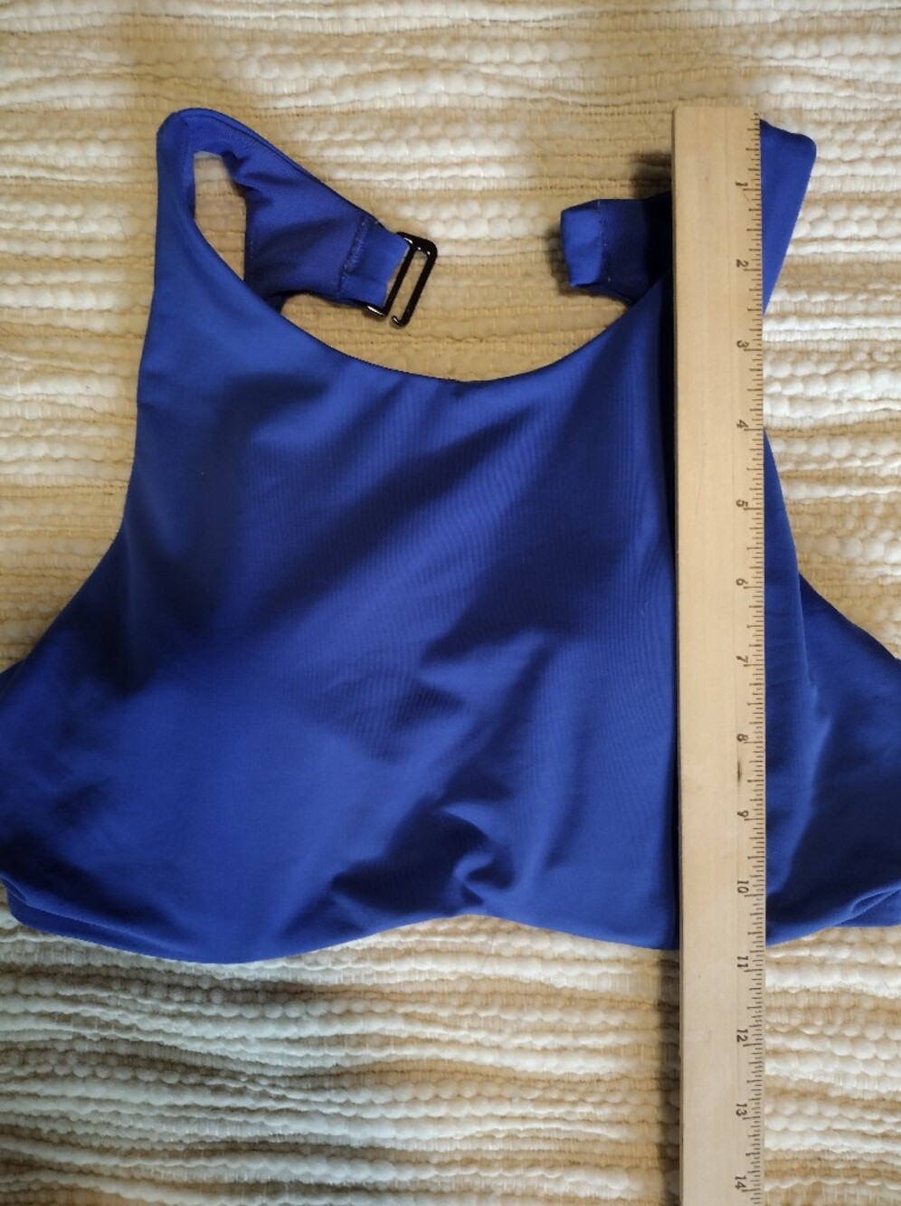 Athleta Maldives Bra Cup Racerback Bikini  Swim Top Blue - Picture 5 of 5
